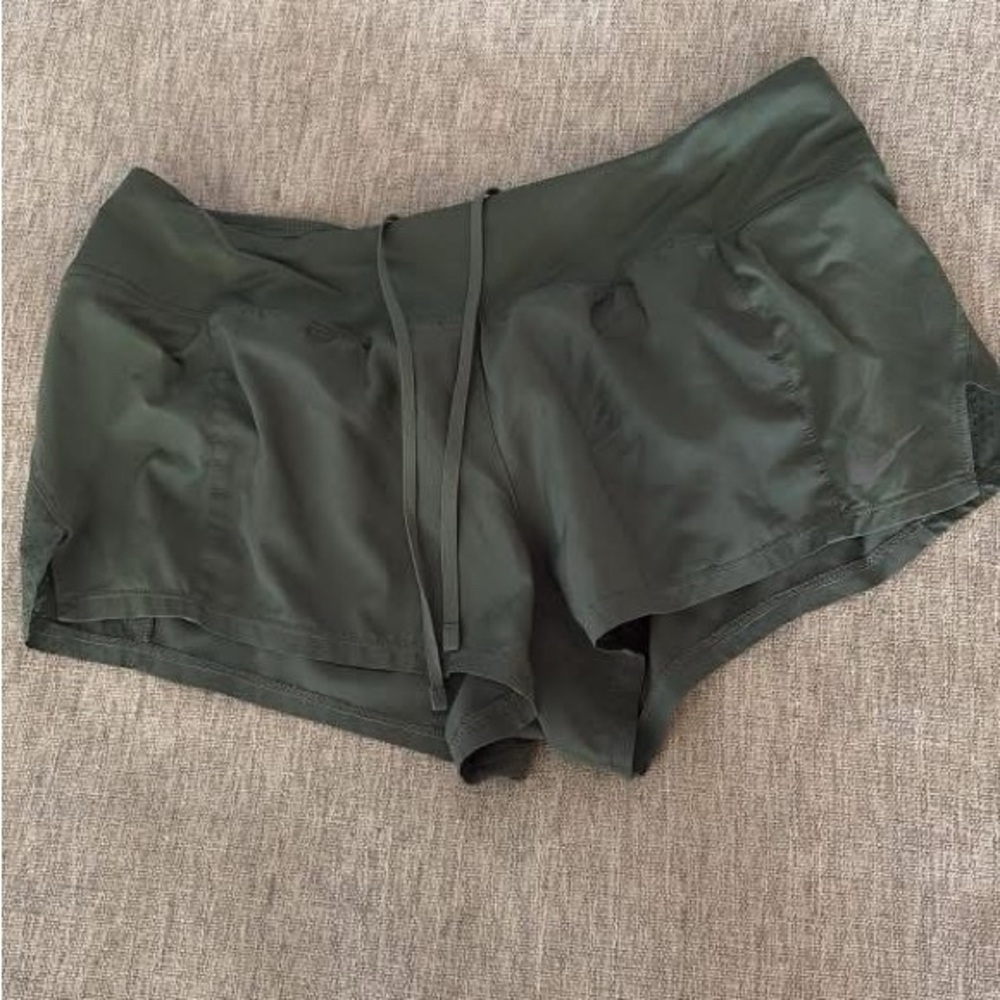 Nike Women's Dark Green Athletic Shorts